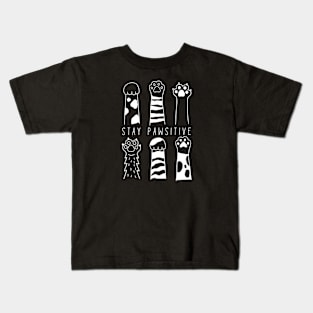 Stay Pawsitive Kids T-Shirt